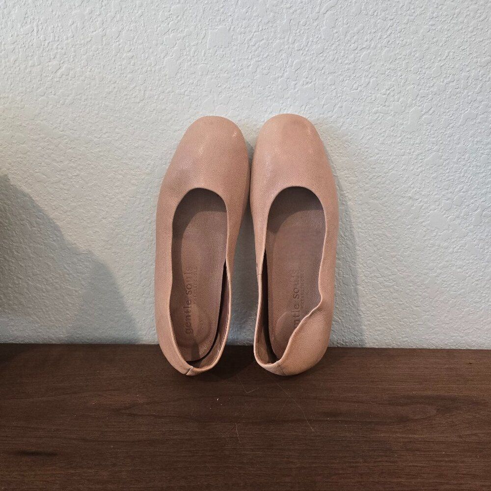 Gentle Souls by Kenneth Cole Eugene Ballet Flat Tan Leather Sz 6.5